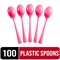 Party Solids 100 Pcs Disposable Utensils – Heavy Duty Plastic Cutlery Set – Premium Plastic Forks, Spoons or Knives for Parties, Events, Catering & Tableware Supplies by Exquisite